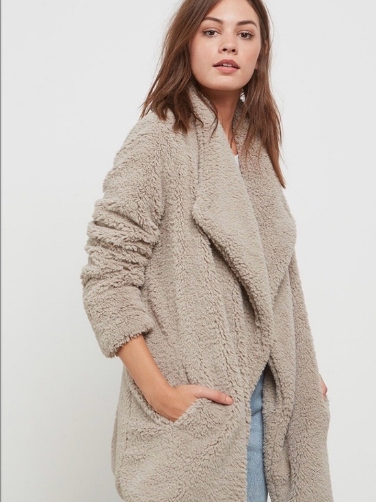 BB Dakota Jackets & Blazers - ✨BB Dakota | Daylin Open-Front Teddy Bear Coatigan | Sz S